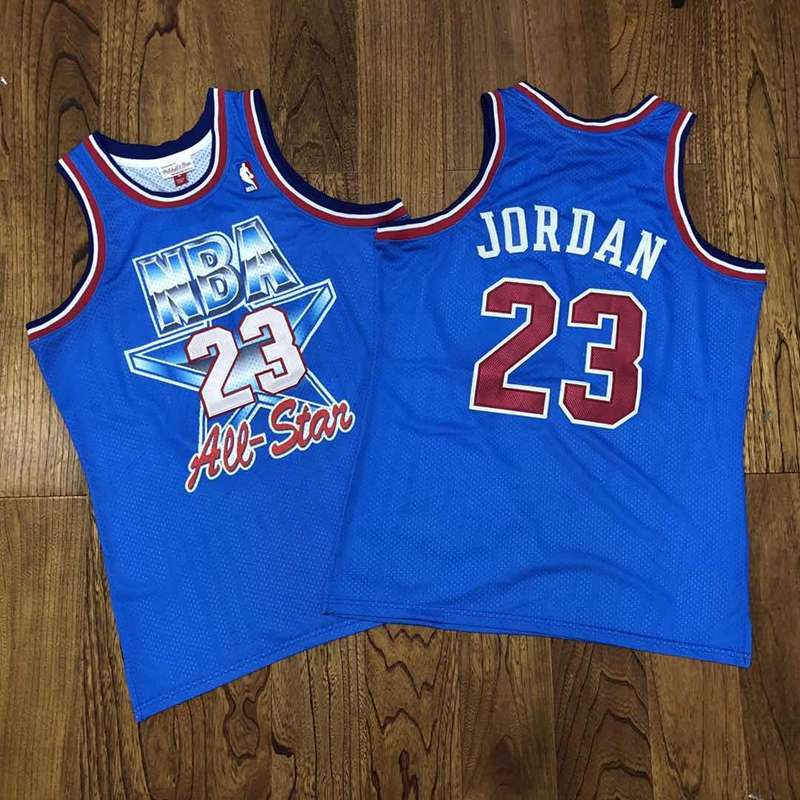 Chicago Bulls 1993 JORDAN #23 Blue All Star Classics Basketball Jersey (Closely Stitched)