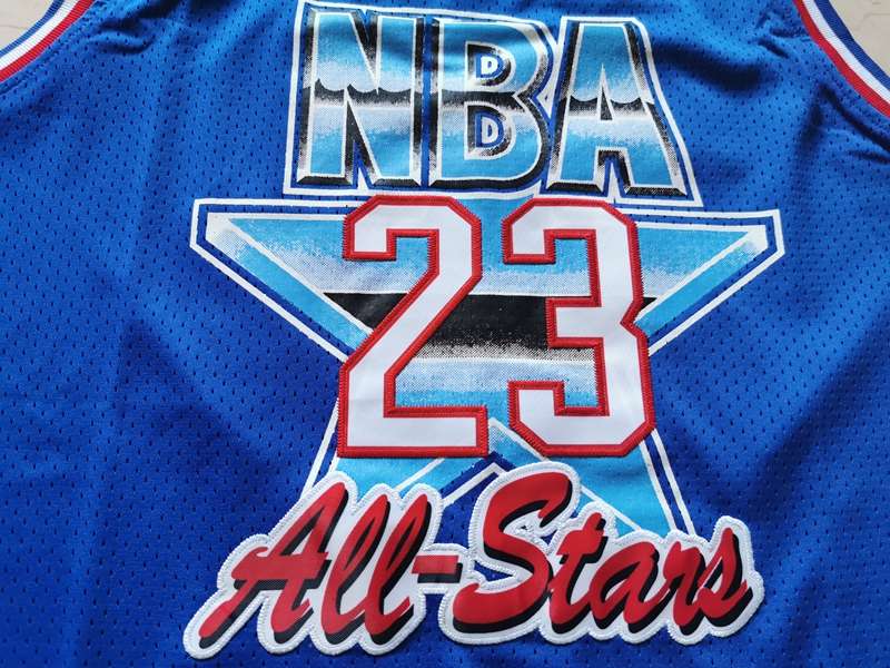 Chicago Bulls 1993 JORDAN #23 Blue All Star Classics Basketball Jersey (Stitched)