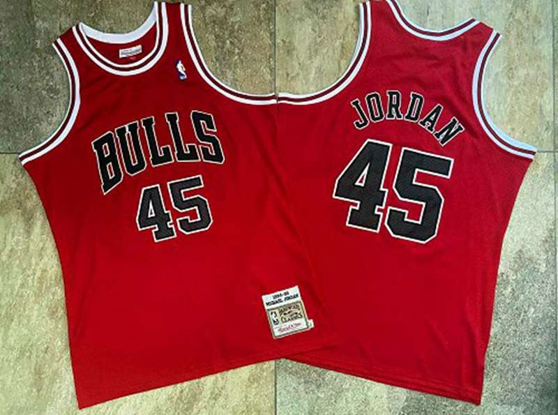 Chicago Bulls 1994/95 JORDAN #45 Red Classics Basketball Jersey (Closely Stitched)