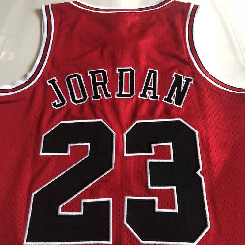 Chicago Bulls 1995/96 JORDAN #23 Red Champion Classics Basketball Jersey (Closely Stitched)