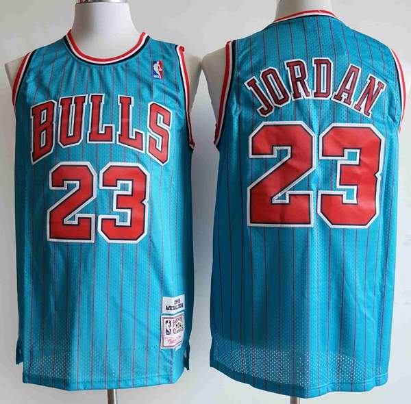 Chicago Bulls 1995/96 JORDAN #23 Blue Classics Basketball Jersey (Stitched)