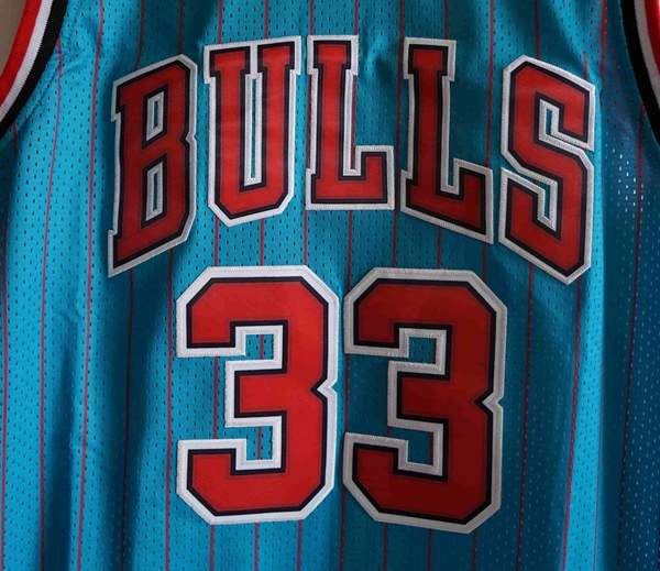 Chicago Bulls 1995/96 PIPPEN #33 Blue Classics Basketball Jersey (Stitched)