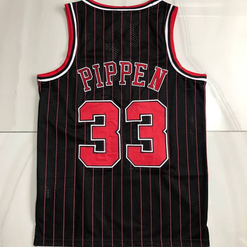 Chicago Bulls 1996/97 PIPPEN #33 Black Classics Basketball Jersey (Closely Stitched)