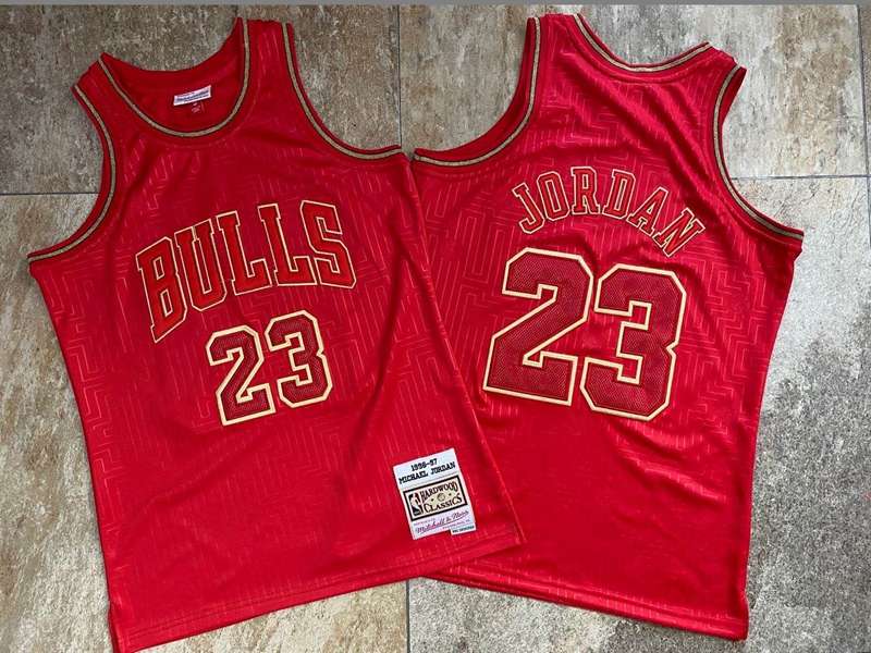 Chicago Bulls 1996/97 JORDAN #23 Red Classics Basketball Jersey (Closely Stitched)