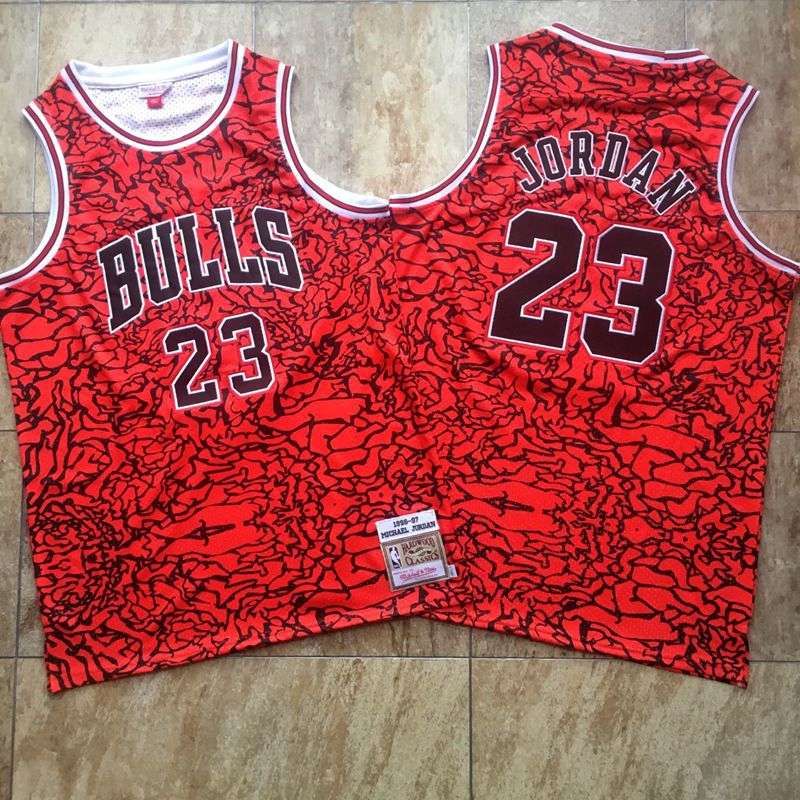 Chicago Bulls 1996/97 JORDAN #23 Red Classics Basketball Jersey 02 (Closely Stitched)