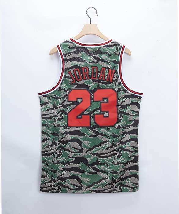 Chicago Bulls 1996/97 JORDAN #23 Camouflage Classics Basketball Jersey (Stitched)