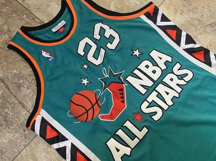 1996 Chicago Bulls #23 JORDAN Green ALL-STAR Classics Basketball Jersey (Closely Stitched)