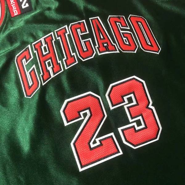 Chicago Bulls 1997/98 JORDAN #23 Green Classics Basketball Jersey 02 (Closely Stitched)