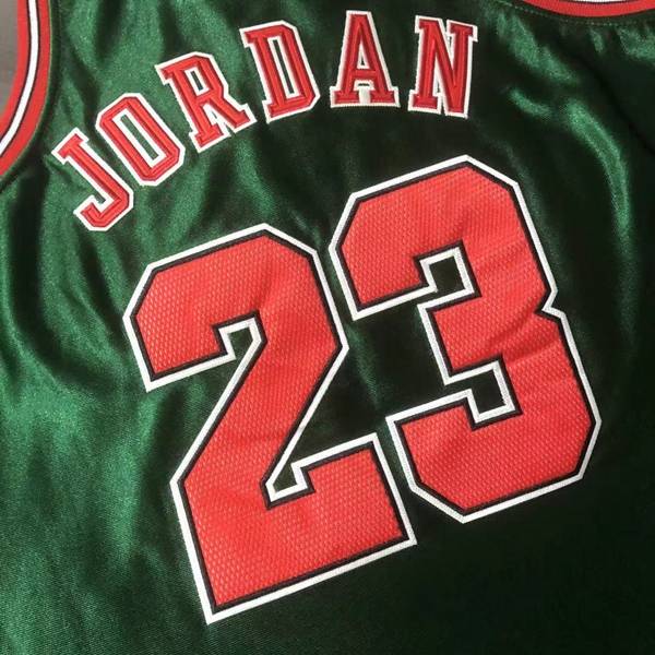 Chicago Bulls 1997/98 JORDAN #23 Green Classics Basketball Jersey 02 (Closely Stitched)