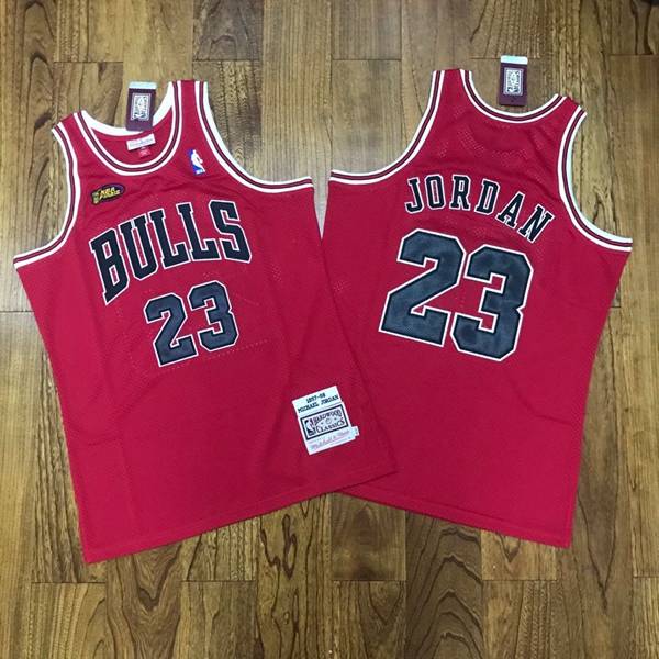 Chicago Bulls 1997/98 JORDAN #23 Red Finals Classics Basketball Jersey (Closely Stitched)