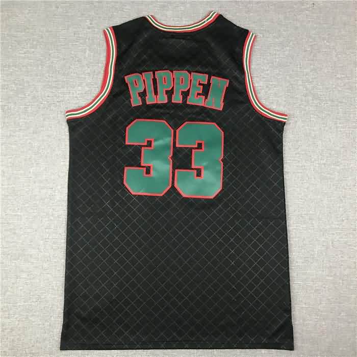 Chicago Bulls 1997/98 PIPPEN #33 Black Classics Basketball Jersey 04 (Stitched)