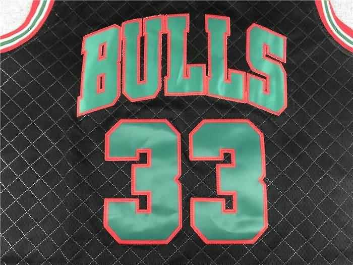 Chicago Bulls 1997/98 PIPPEN #33 Black Classics Basketball Jersey 04 (Stitched)