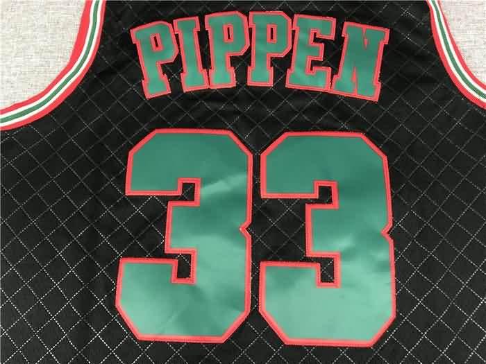 Chicago Bulls 1997/98 PIPPEN #33 Black Classics Basketball Jersey 04 (Stitched)