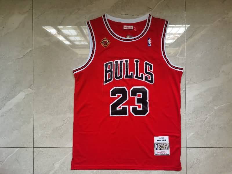 1997/98 Chicago Bulls #23 JORDAN Red Classics Basketball Jersey 02 (Stitched)