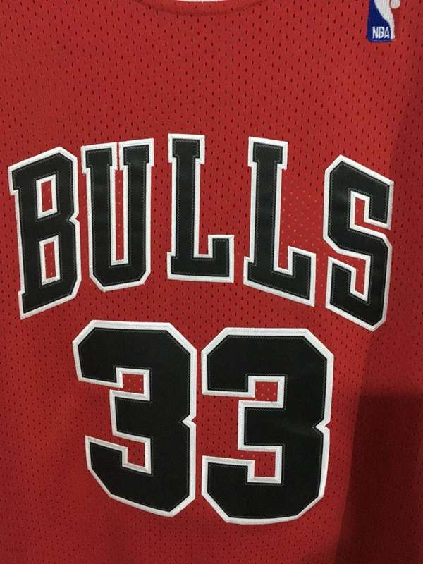 Chicago Bulls 1997/98 PIPPEN #33 Red Classics Basketball Jersey (Stitched)