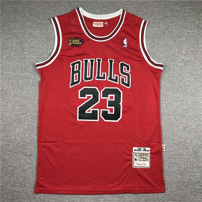 Chicago Bulls 1997/98 JORDAN #23 Red Finals Classics Basketball Jersey (Stitched)