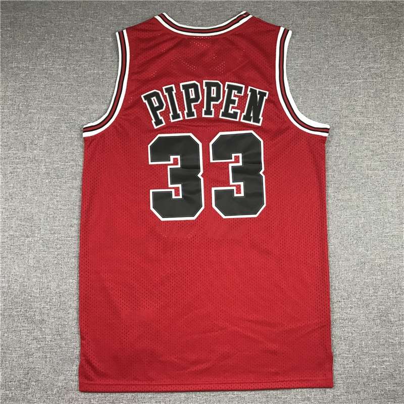 Chicago Bulls 1997/98 PIPPEN #33 Red Finals Classics Basketball Jersey (Stitched)