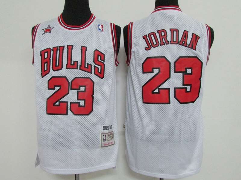 Chicago Bulls 1998 JORDAN #23 White All Star Classics Basketball Jersey (Stitched)