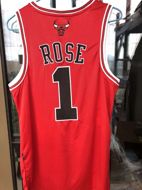 Chicago Bulls ROSE #1 Red Classics Basketball Jersey (Closely Stitched)