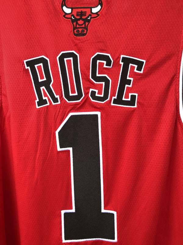 Chicago Bulls ROSE #1 Red Classics Basketball Jersey (Closely Stitched)