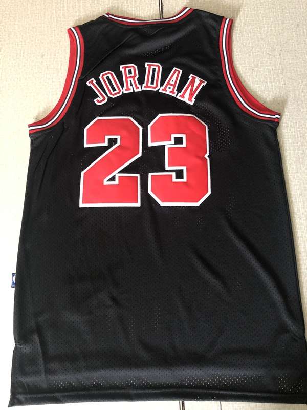 Chicago Bulls JORDAN #23 Black Classics Basketball Jersey 07 (Stitched)