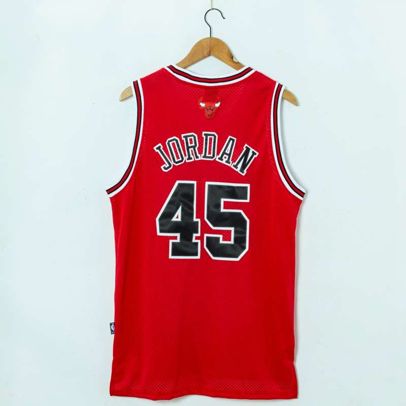 Chicago Bulls JORDAN #45 Red Classics Basketball Jersey (Stitched)