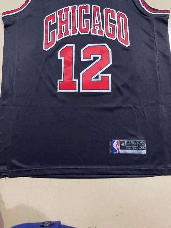 Chicago Bulls DOSUNMU #12 Black Basketball Jersey (Stitched)