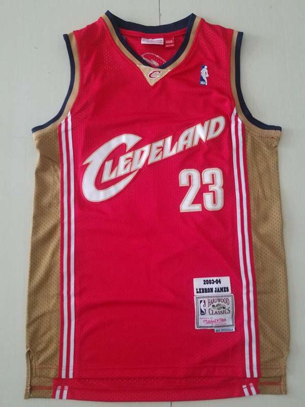 Cleveland Cavaliers 2003/04 JAMES #23 Red Classics Basketball Jersey (Stitched)