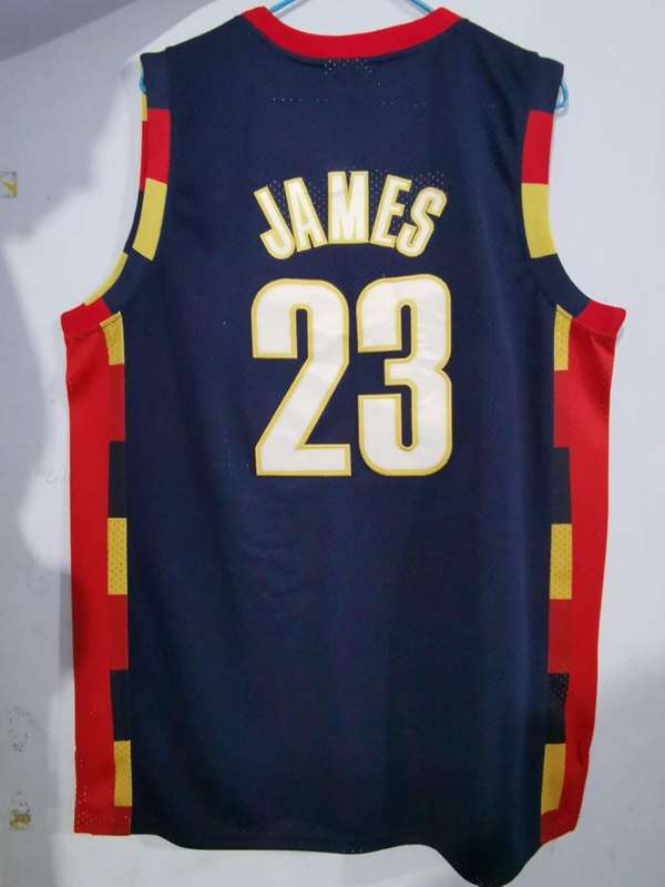 Cleveland Cavaliers 2008/09 JAMES #23 Dark Blue Classics Basketball Jersey (Stitched)