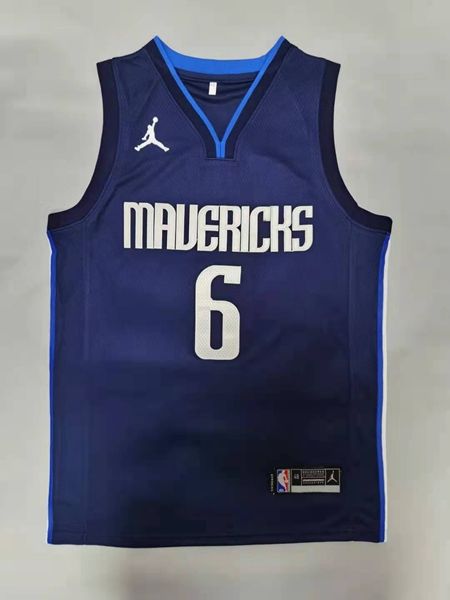 Dallas Mavericks 20/21 PORZINGIS #6 Dark Blue AJ Basketball Jersey (Stitched)