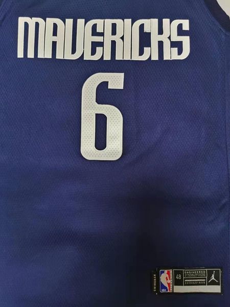 Dallas Mavericks 20/21 PORZINGIS #6 Dark Blue AJ Basketball Jersey (Stitched)