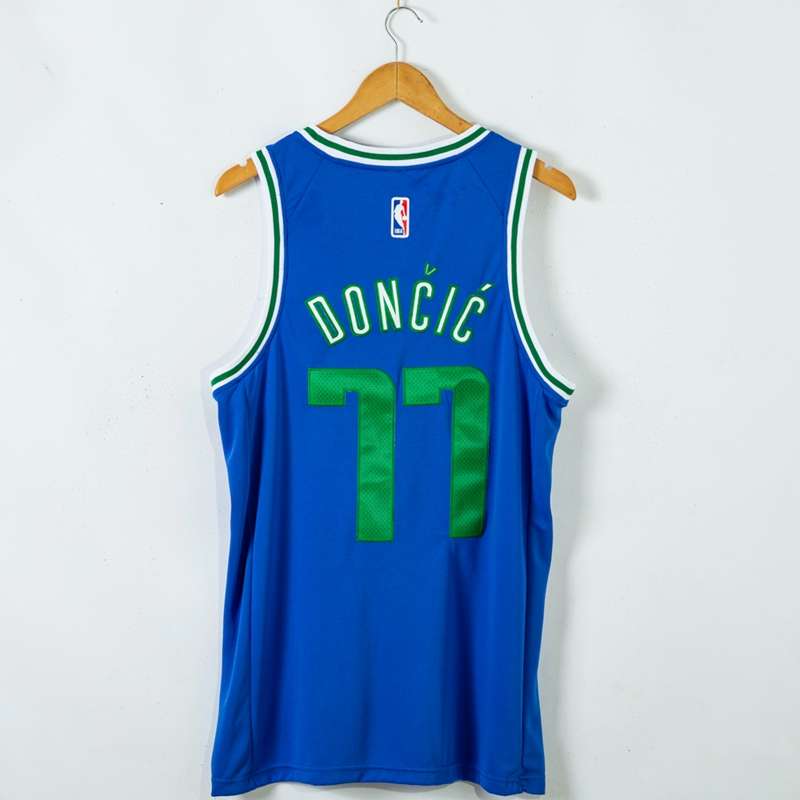 Dallas Mavericks 20/21 DONCIC #77 Blue City Basketball Jersey (Stitched)