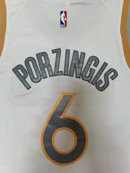 Dallas Mavericks 20/21 PORZINGIS #6 White City Basketball Jersey (Stitched)