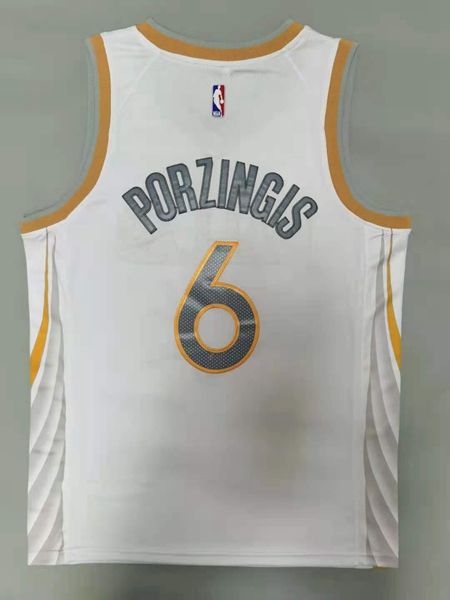 Dallas Mavericks 20/21 PORZINGIS #6 White City Basketball Jersey (Stitched)