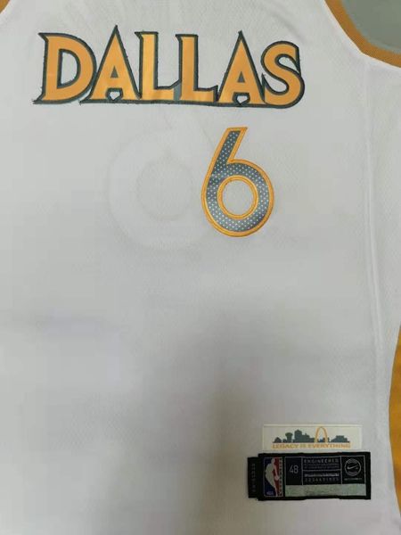 Dallas Mavericks 20/21 PORZINGIS #6 White City Basketball Jersey (Stitched)