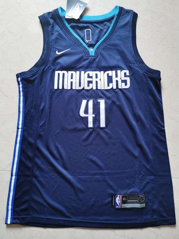 Dallas Mavericks 20/21 NOWITZKI #41 Dark Blue Basketball Jersey (Stitched)