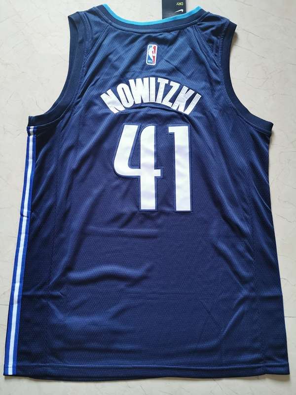 Dallas Mavericks 20/21 NOWITZKI #41 Dark Blue Basketball Jersey (Stitched)