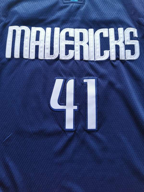 Dallas Mavericks 20/21 NOWITZKI #41 Dark Blue Basketball Jersey (Stitched)