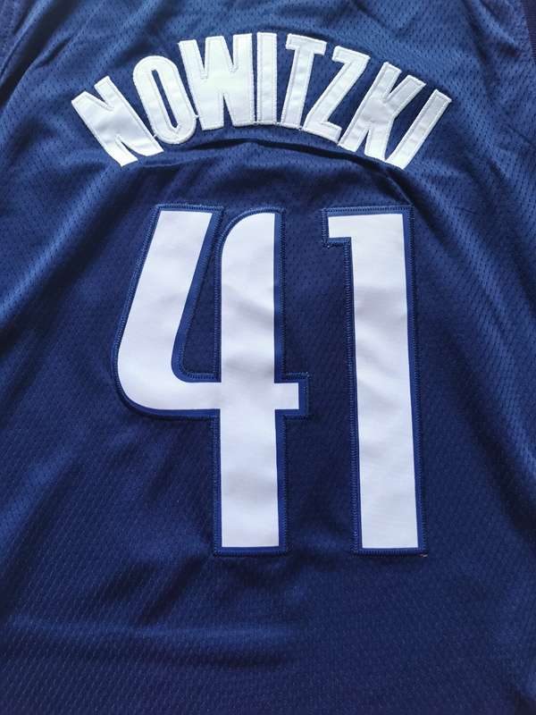 Dallas Mavericks 20/21 NOWITZKI #41 Dark Blue Basketball Jersey (Stitched)