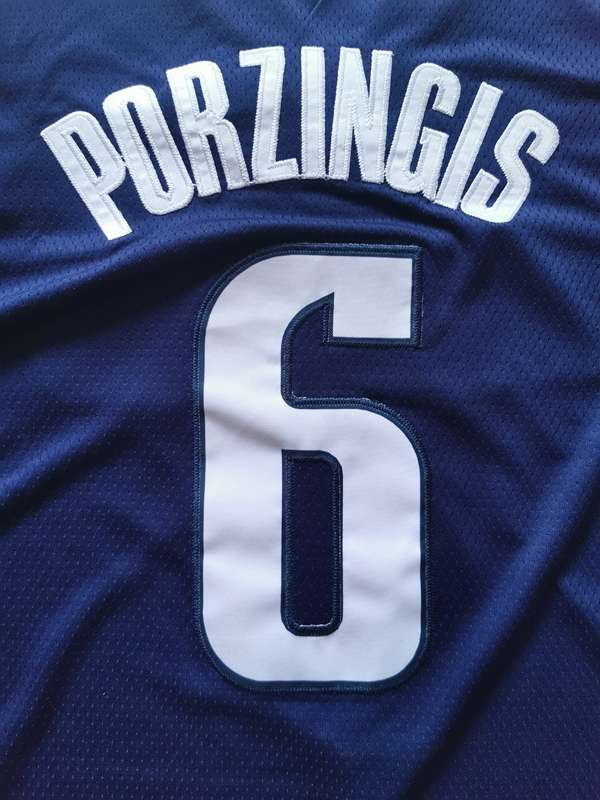 Dallas Mavericks 20/21 PORZINGIS #6 Dark Blue Basketball Jersey (Stitched)