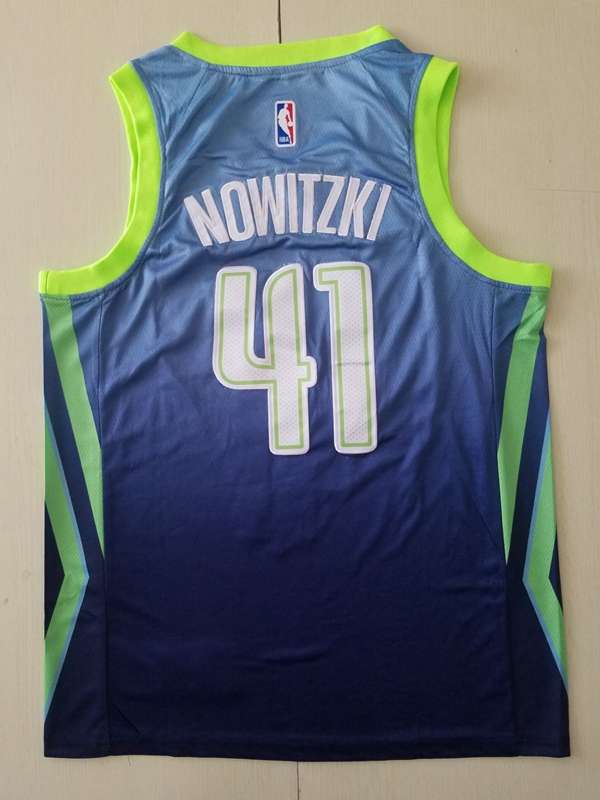 Dallas Mavericks 2020 NOWITZKI #41 Blue City Basketball Jersey (Stitched)