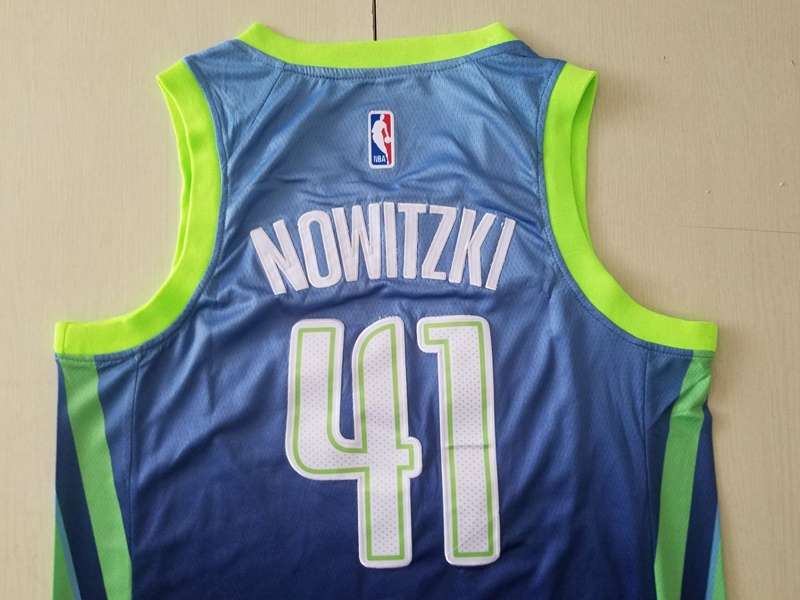 Dallas Mavericks 2020 NOWITZKI #41 Blue City Basketball Jersey (Stitched)