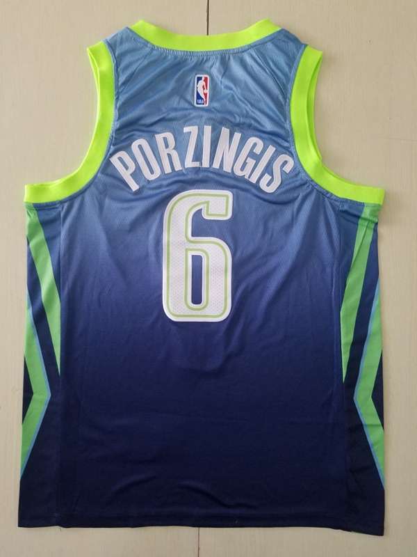 Dallas Mavericks 2020 PORZINGIS #6 Blue City Basketball Jersey (Stitched)