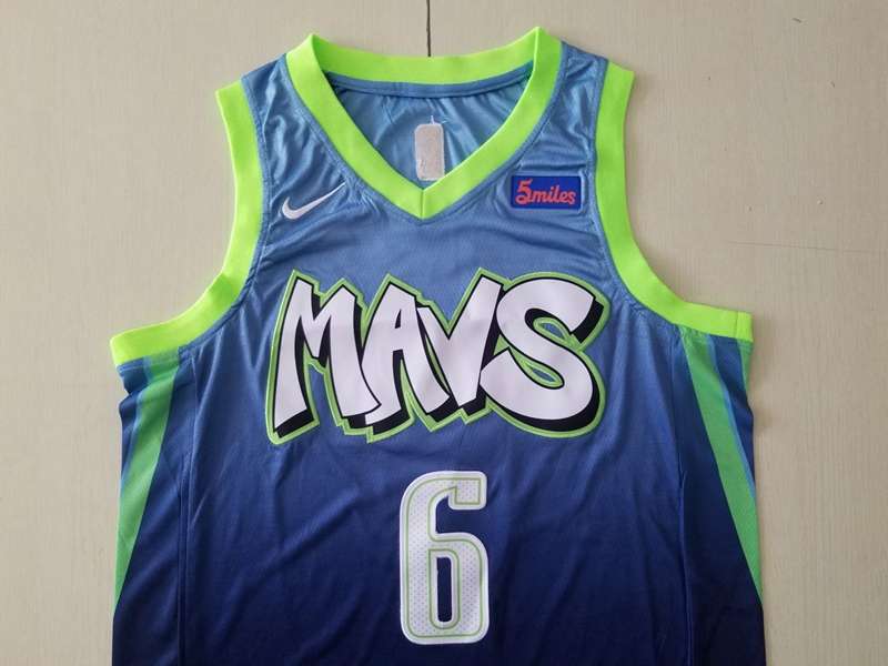 Dallas Mavericks 2020 PORZINGIS #6 Blue City Basketball Jersey (Stitched)