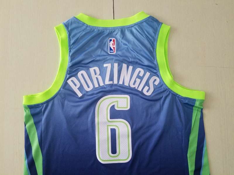 Dallas Mavericks 2020 PORZINGIS #6 Blue City Basketball Jersey (Stitched)