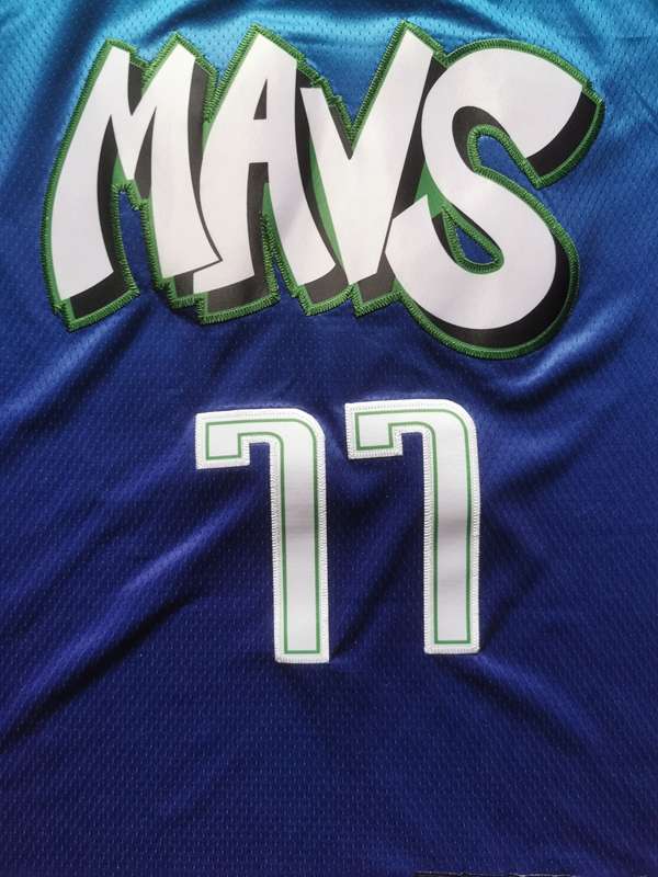 Dallas Mavericks 2020 DONCIC #77 Blue City Basketball Jersey (Stitched)