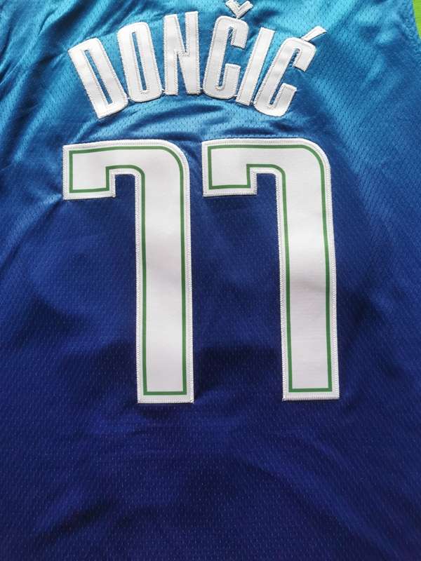 Dallas Mavericks 2020 DONCIC #77 Blue City Basketball Jersey (Stitched)