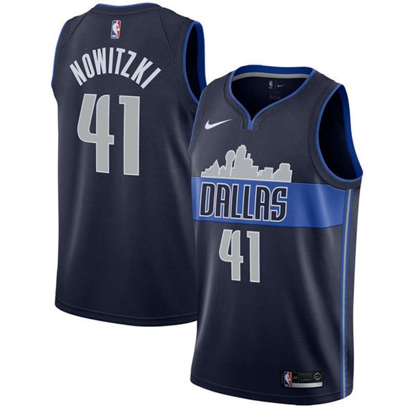 Dallas Mavericks 2020 #41 Dark Blue Basketball Jersey (Stitched)