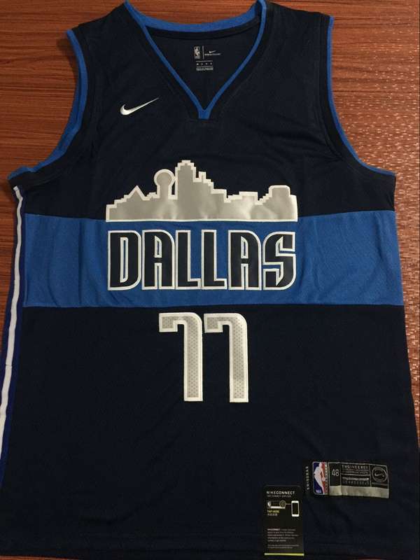 Dallas Mavericks 2020 DONCIC #77 Dark Blue Basketball Jersey (Stitched)