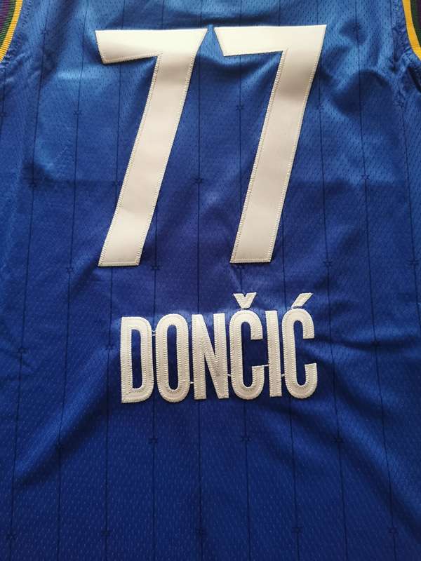 Dallas Mavericks 2020 DONCIC #77 Blue All Star Basketball Jersey (Stitched)